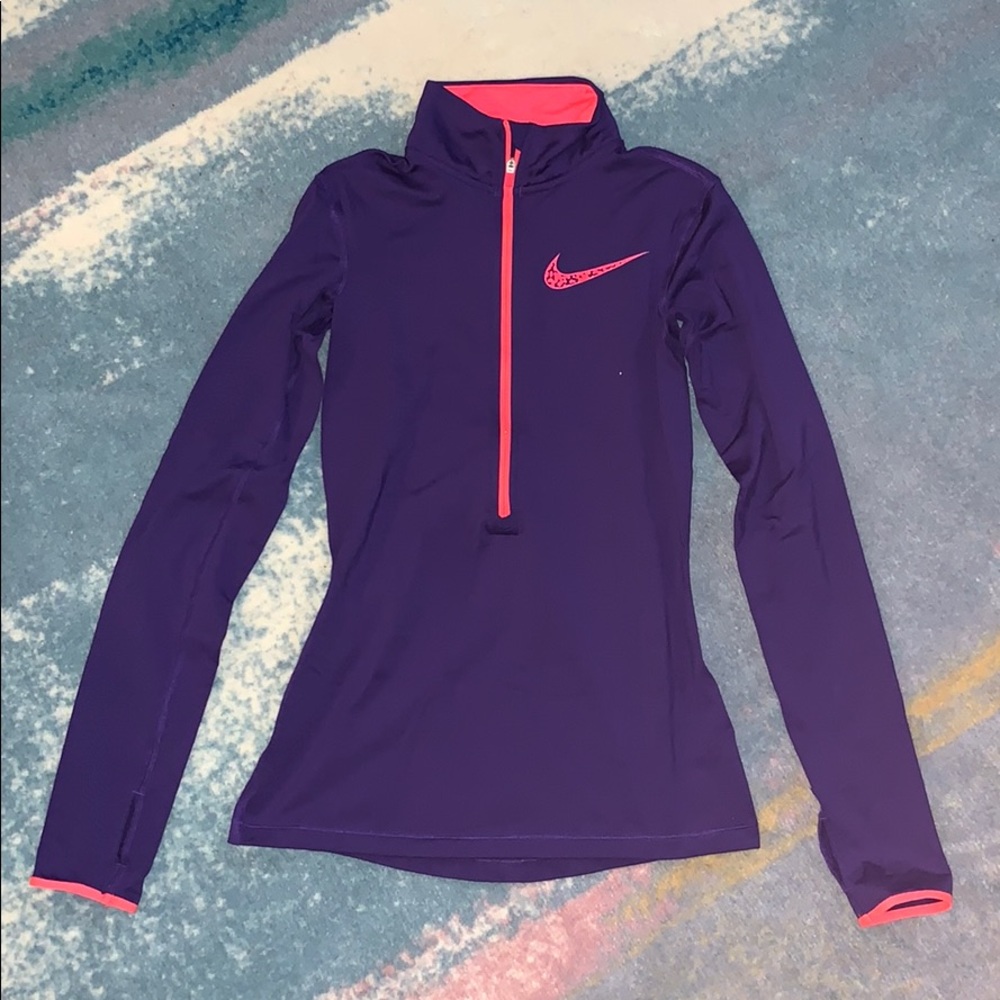 Long sleeve nike workout top